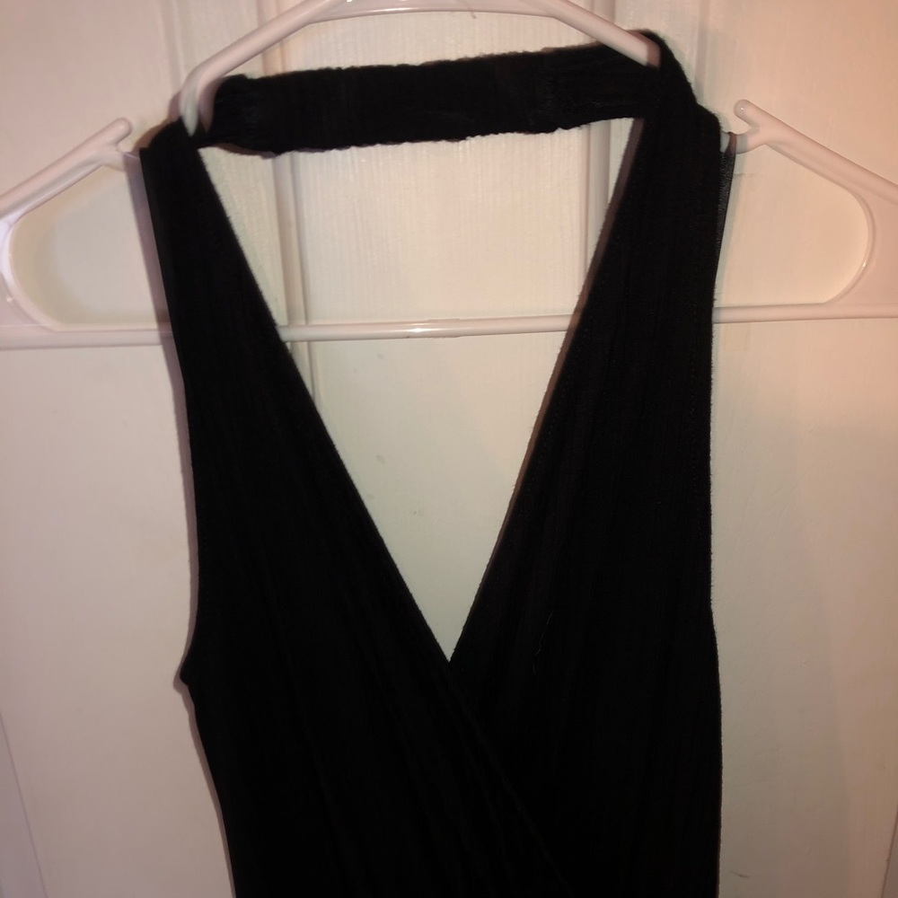 Black Halter Top Romper - Picture 2 of 8
